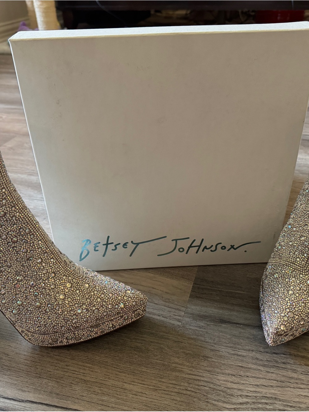 Betsy Johnson Della Booties in Rhinestones - Picture 7 of 10